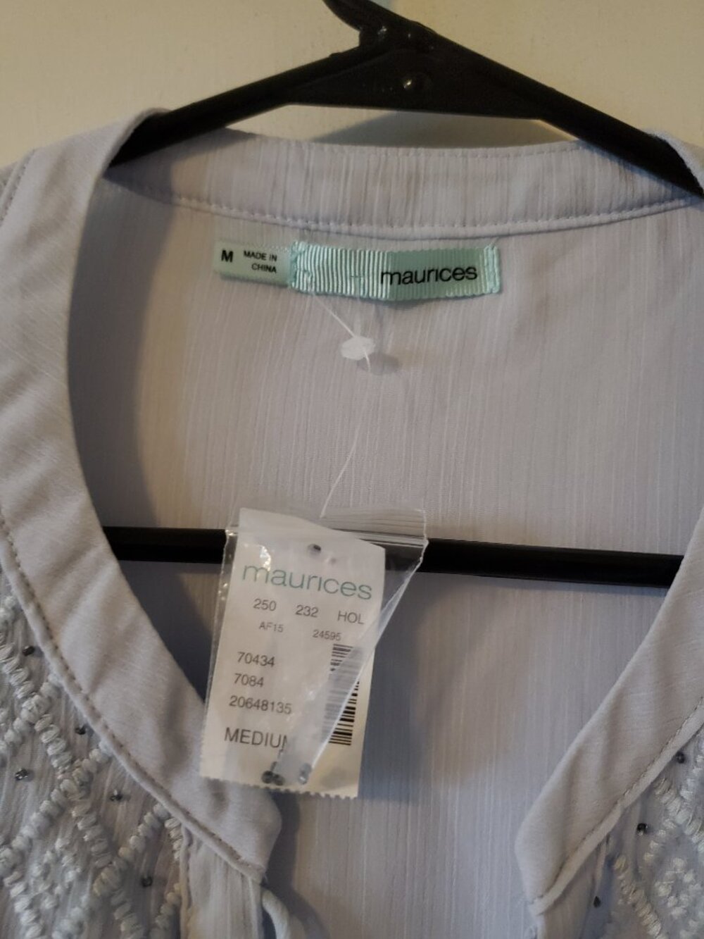 Maurices Sheer Peasant Blouse - Picture 2 of 4